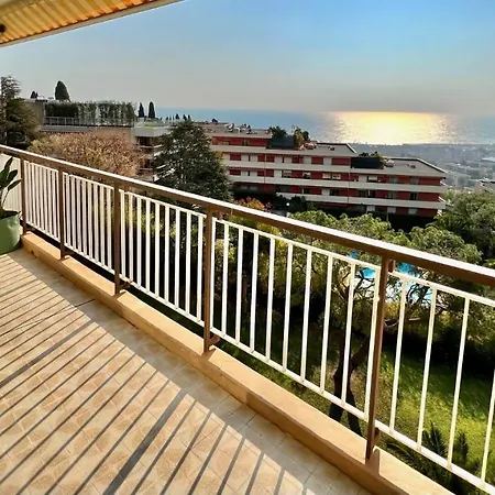 Riviera - Superbe Studio Piscine Et Parking - Fabron - Terrasse De Nicerama * Nice